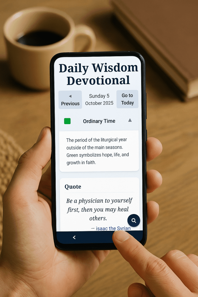 Katolikos Christian technology and faith app illustration